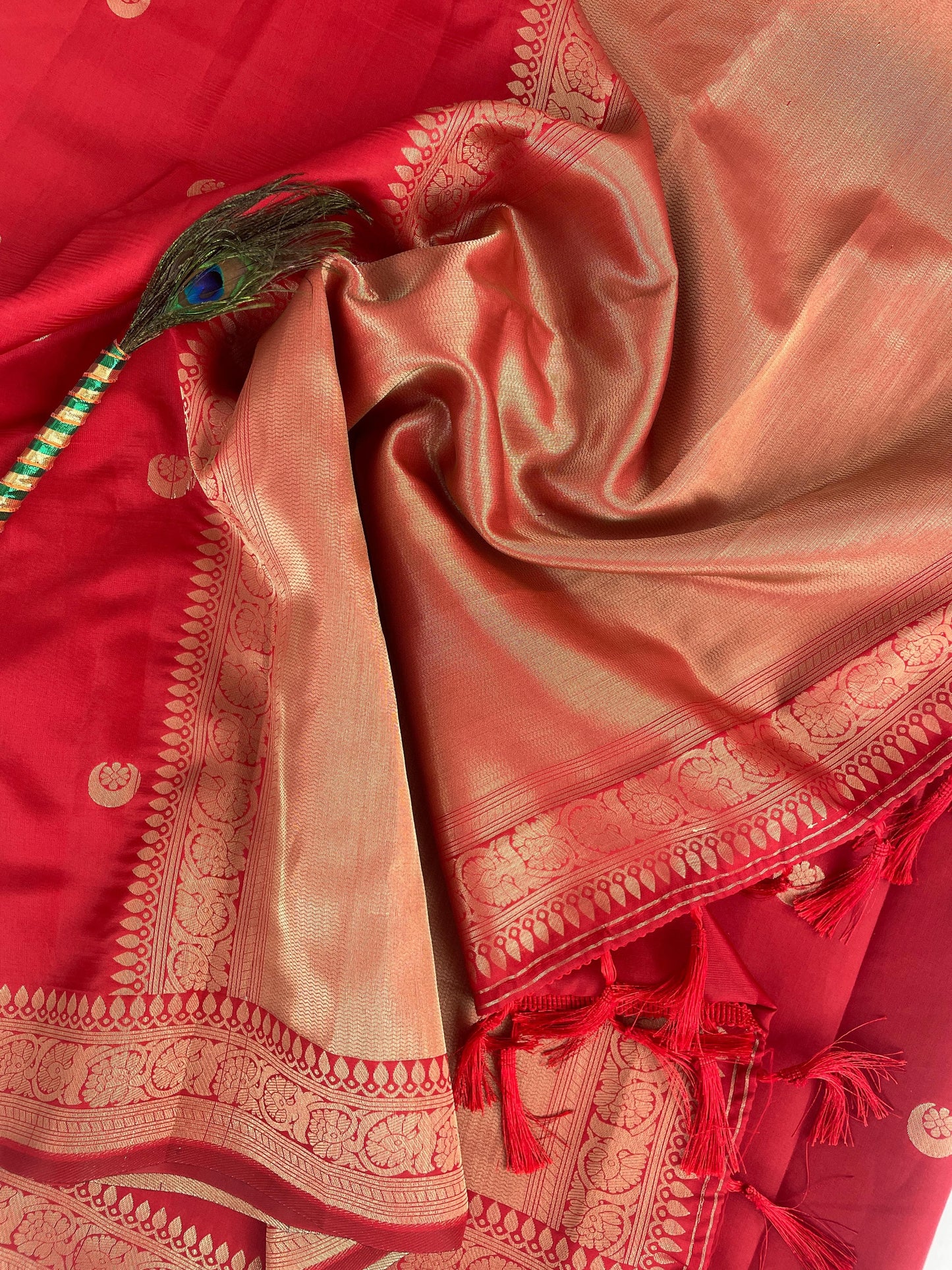 RED SONAKSHI SINHA SOFT SAREE
