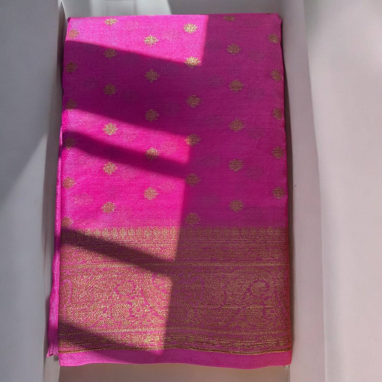 Light pink netra crepe saree
