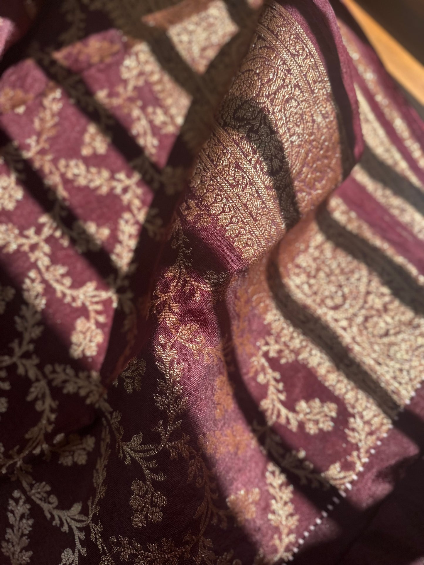 Coffee Brown netra crepe saree