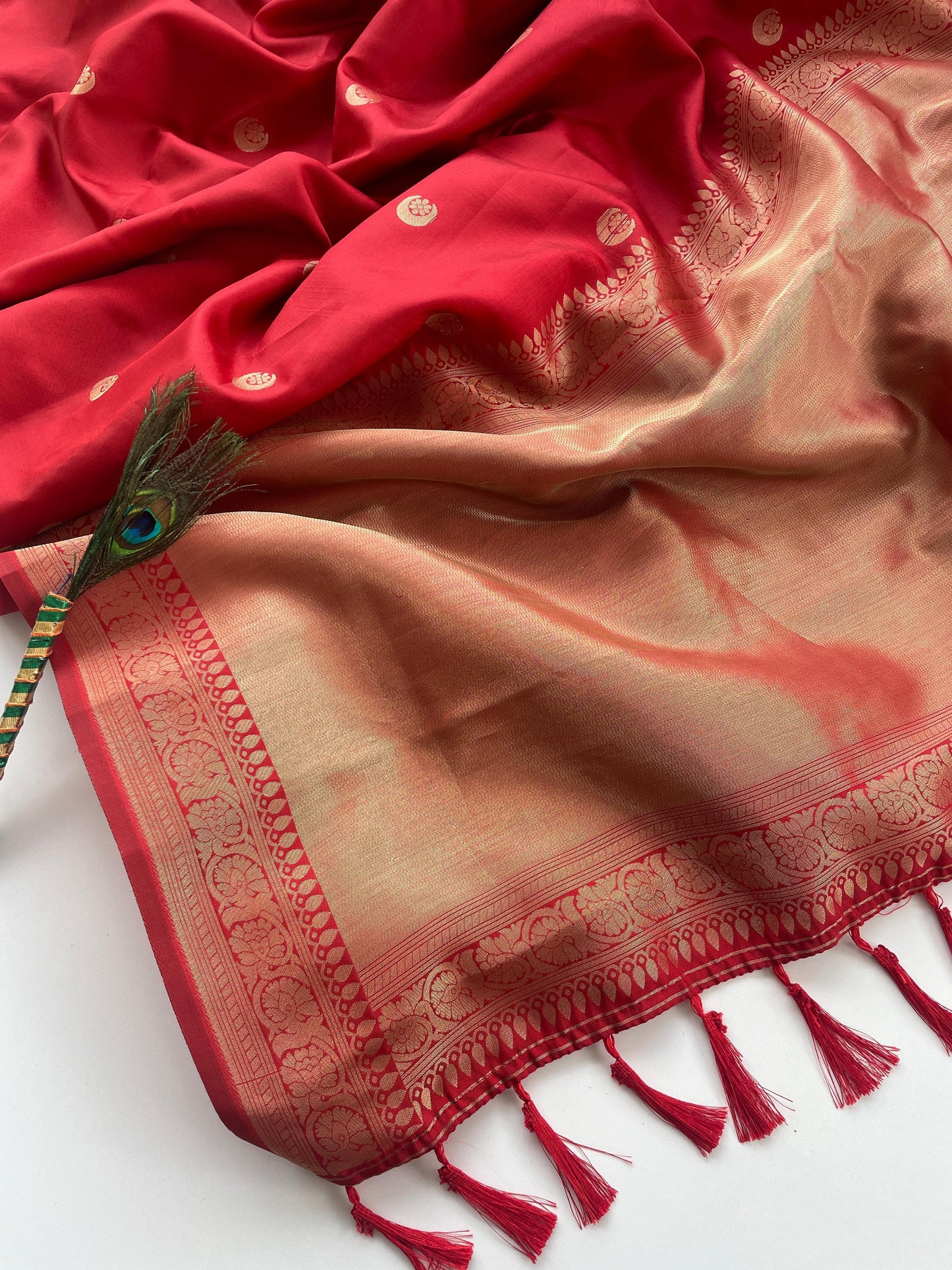 RED SONAKSHI SINHA SOFT SAREE