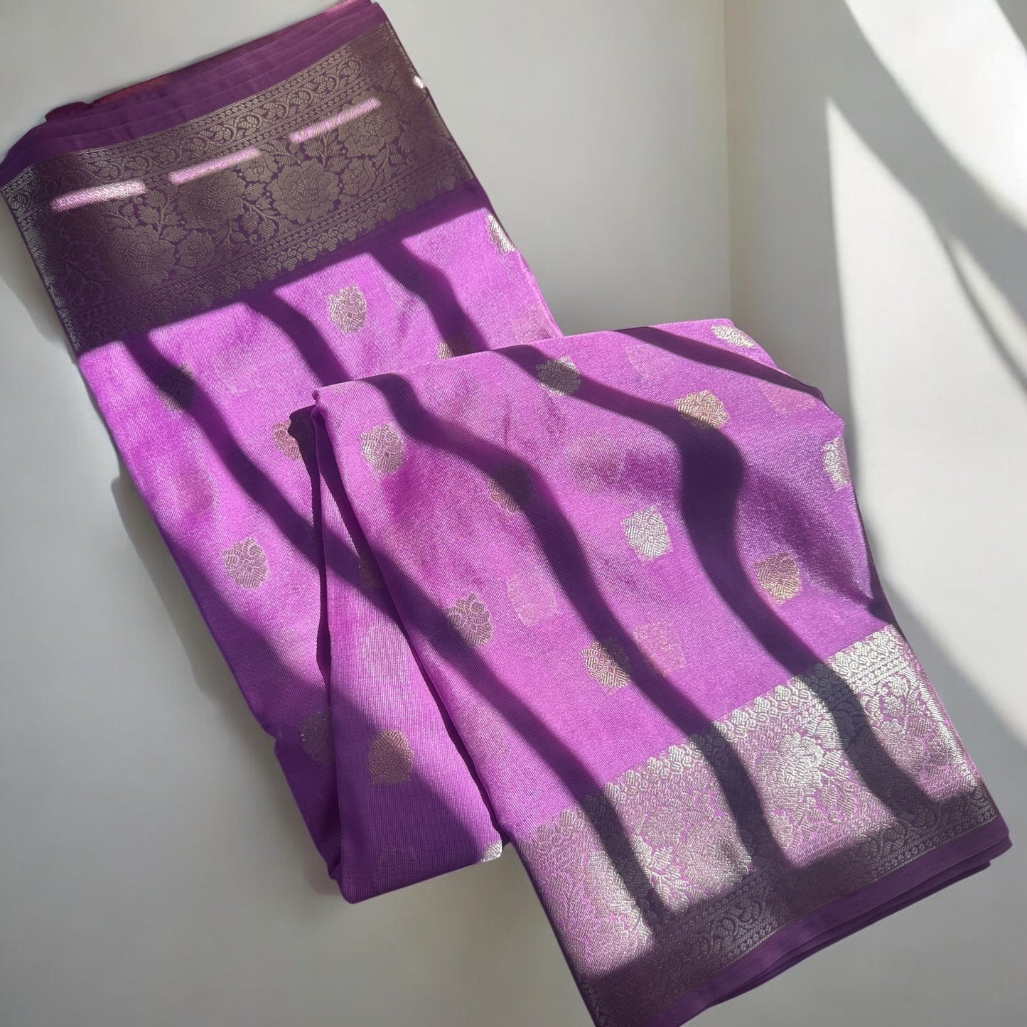 Lavender warm saree