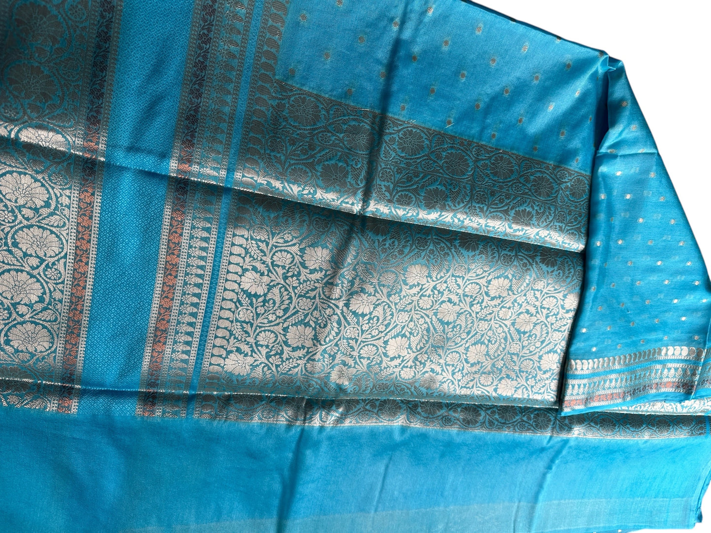 Blue Soft Georgette saree