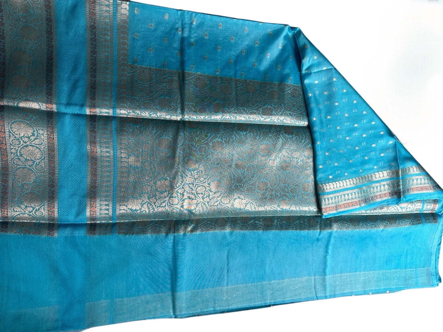 Blue Soft Georgette saree