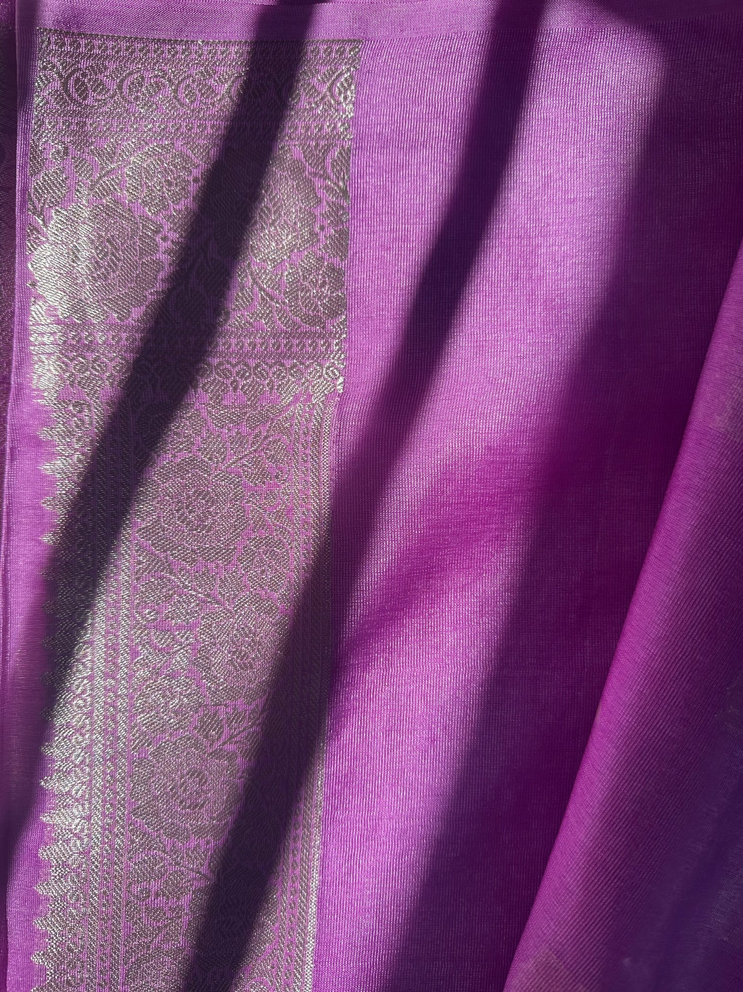 Lavender warm saree