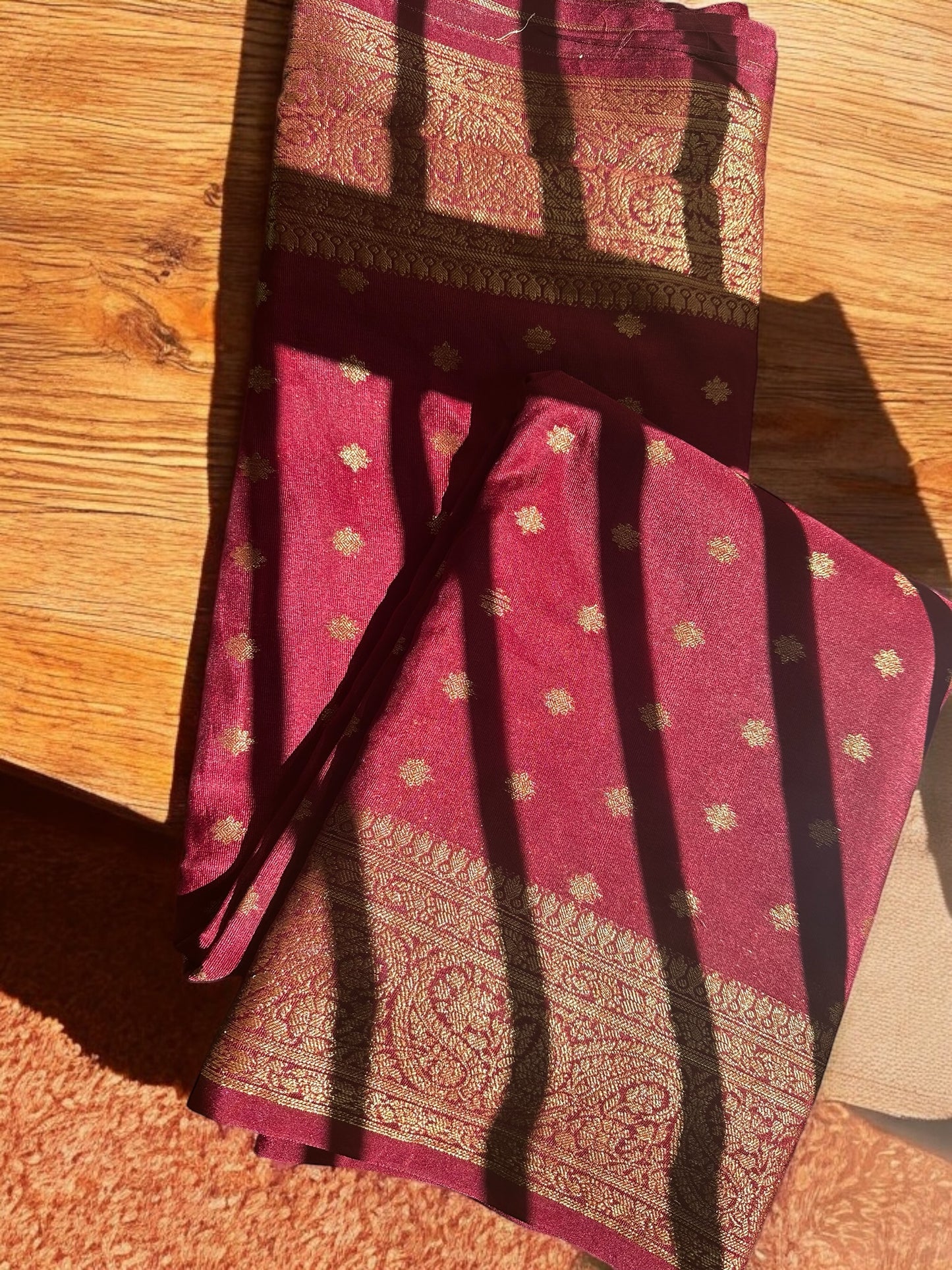 Brown netra crepe saree