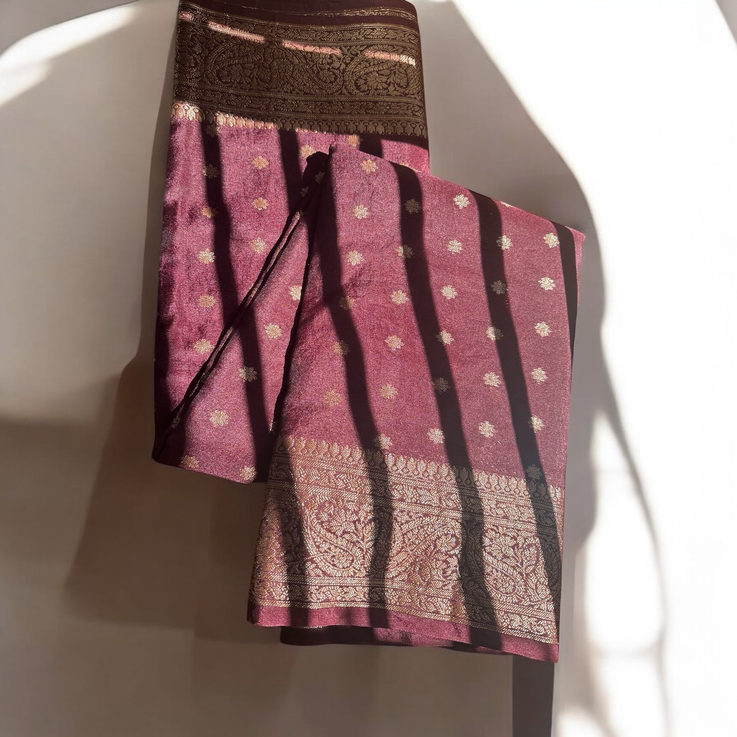 Coffee Brown netra crepe saree