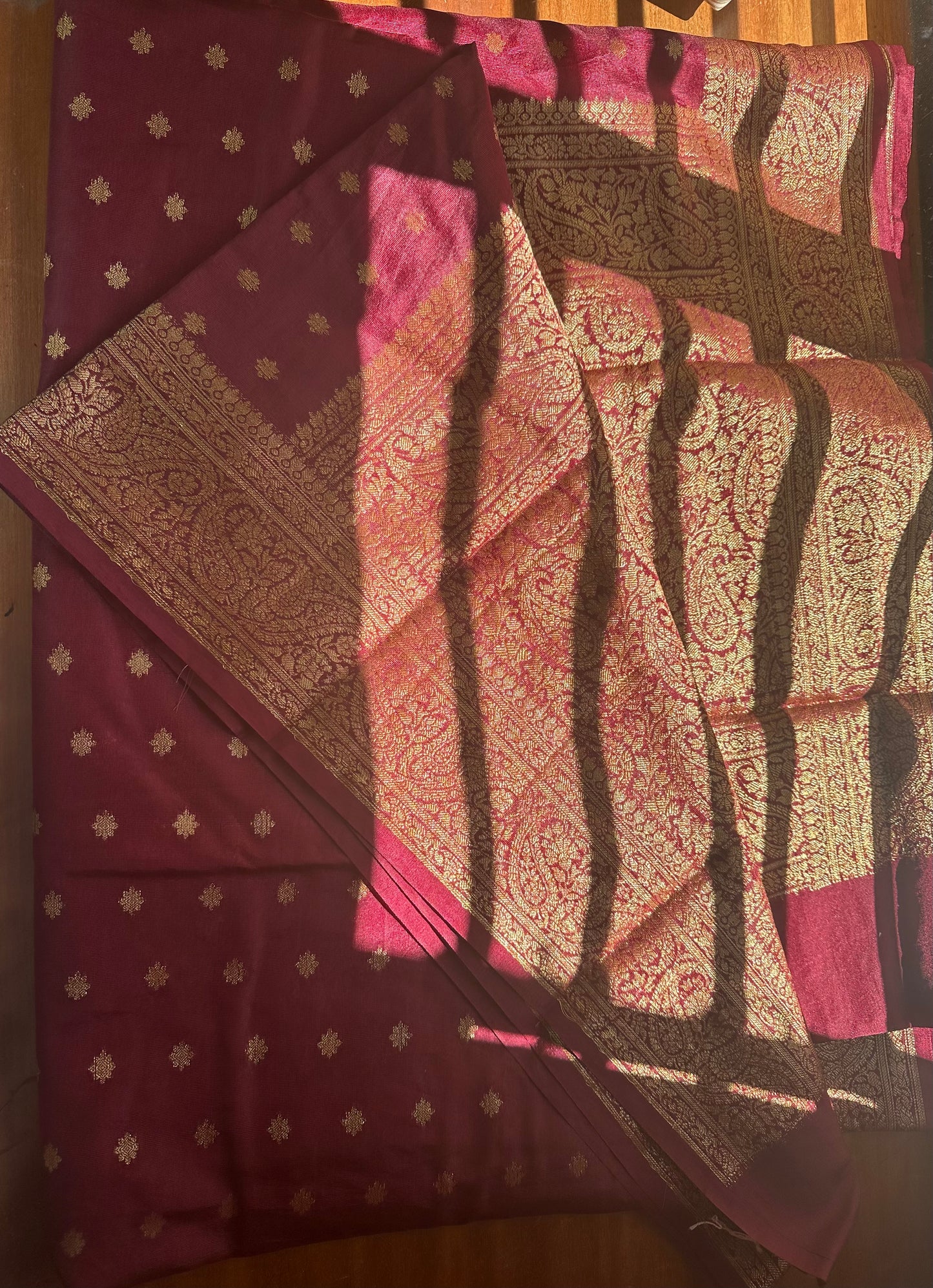 Brown netra crepe saree