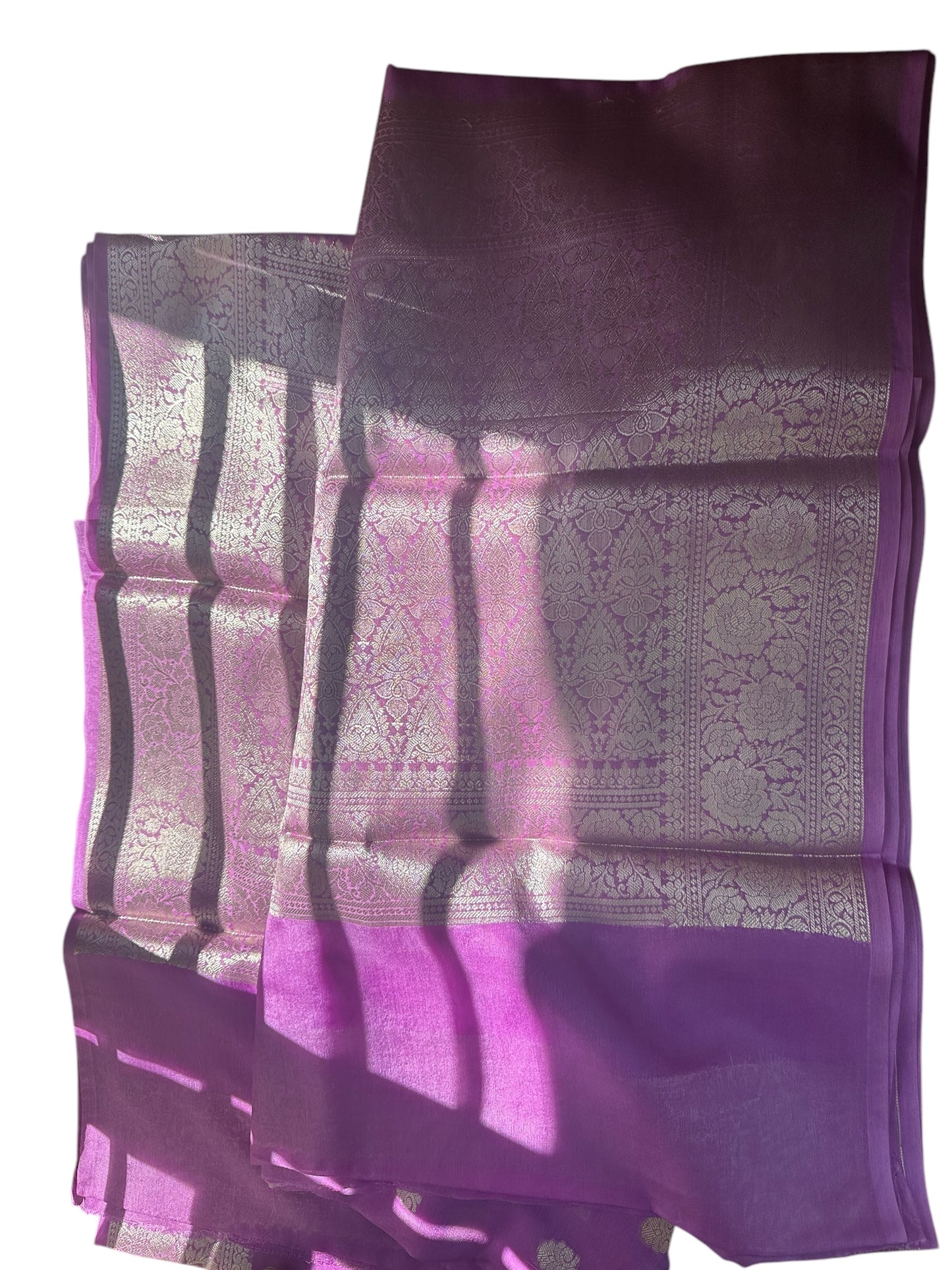Lavender warm saree