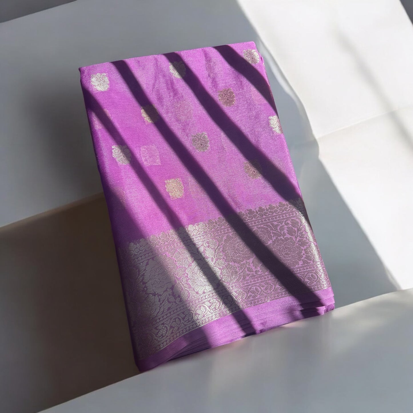 Lavender warm saree