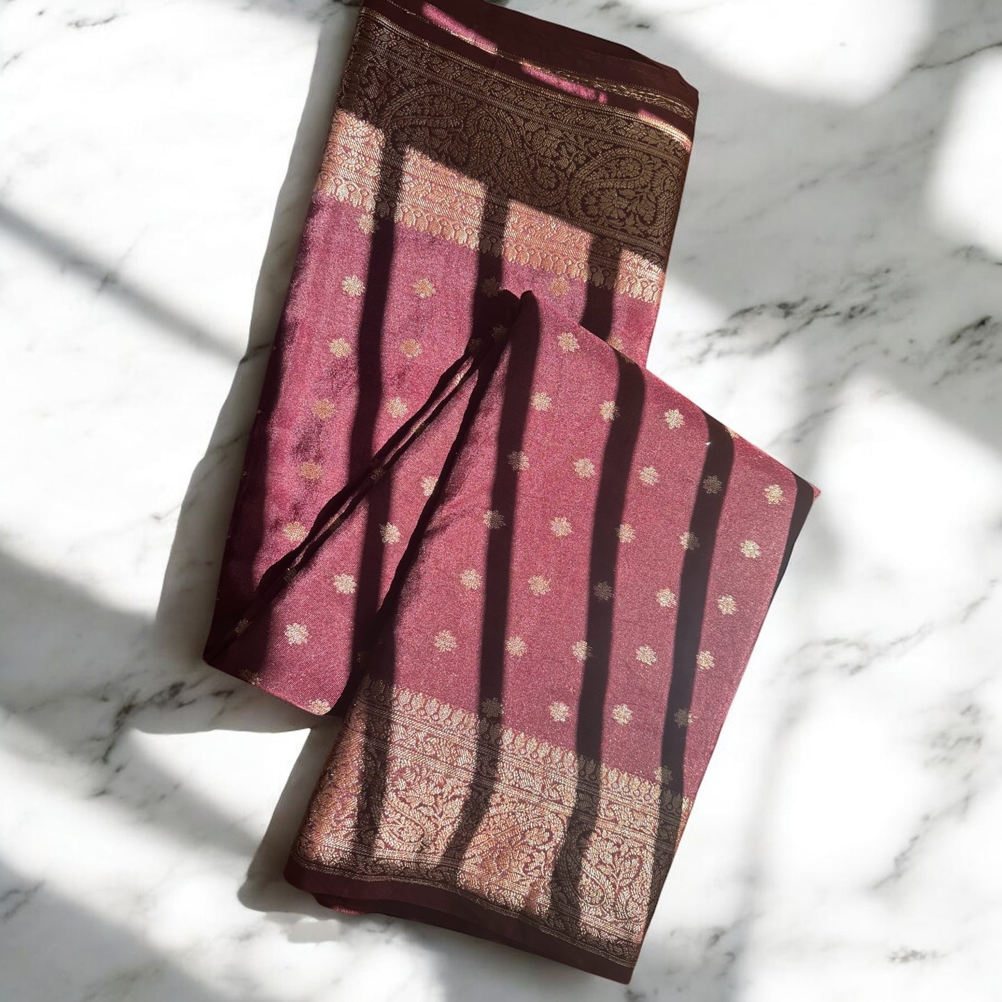Coffee Brown netra crepe saree