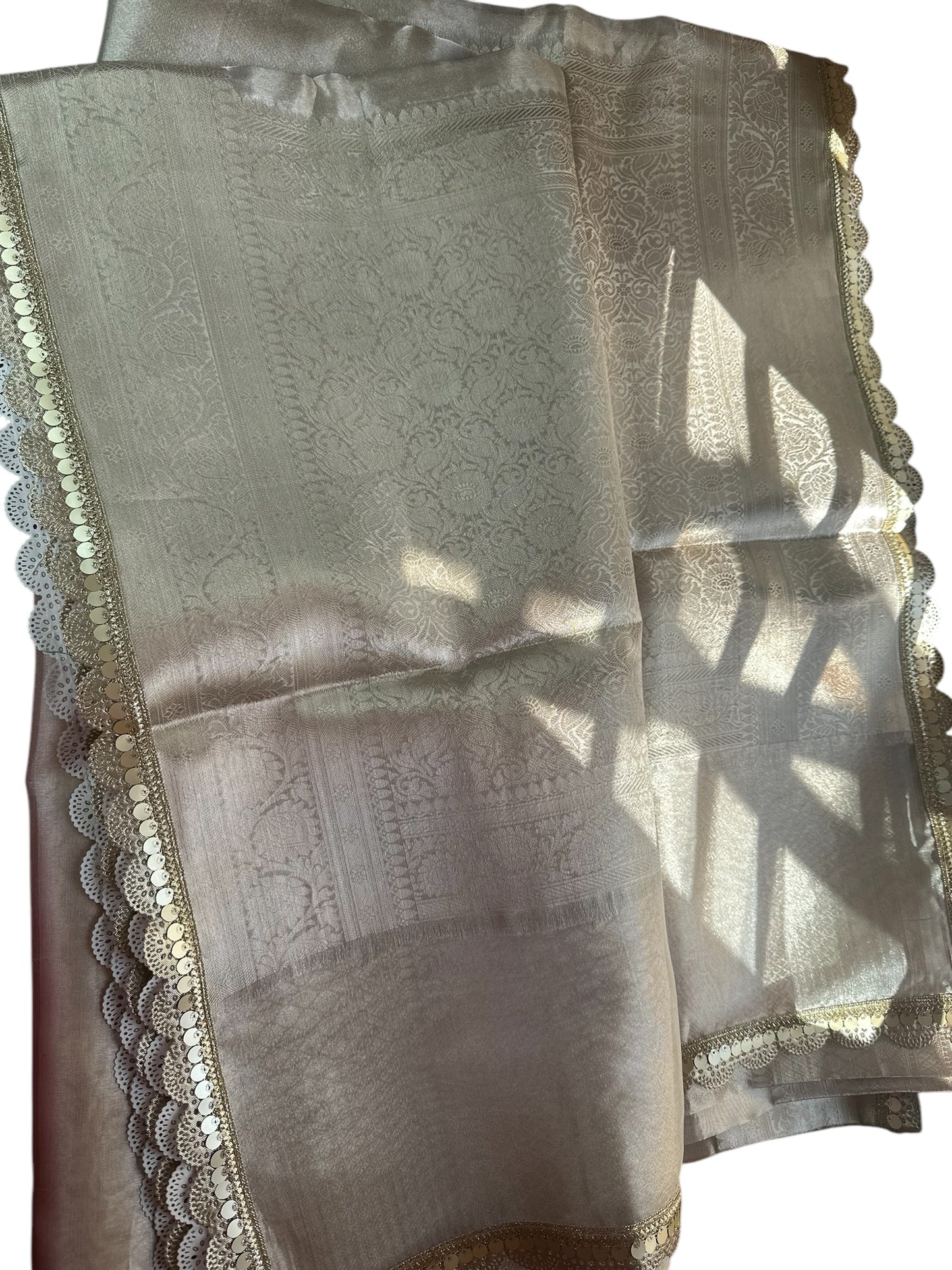 Shraddha kapoor tissue lace saree