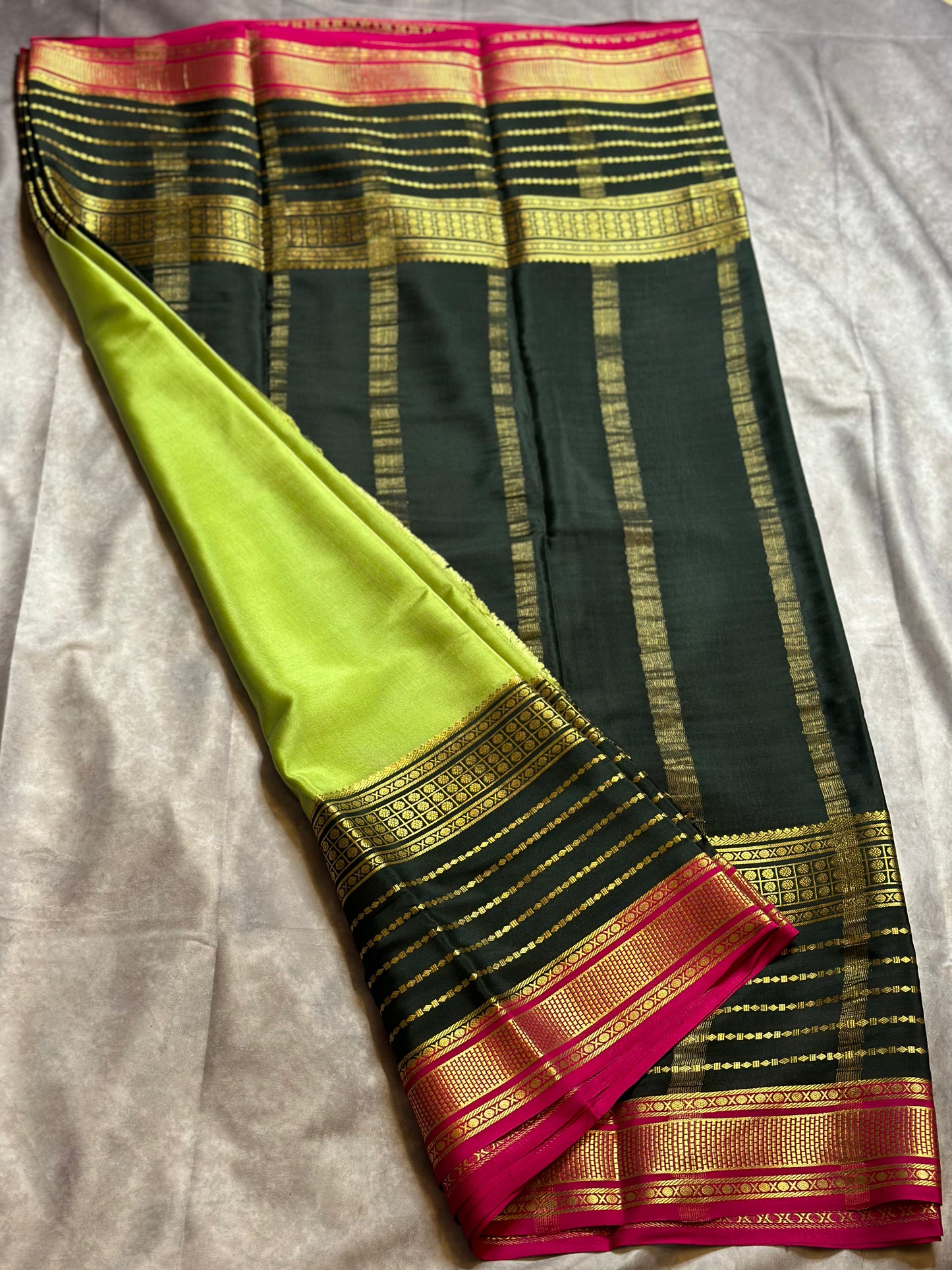 PURE CREPE 3D BIG BENTEX LINES SAREE