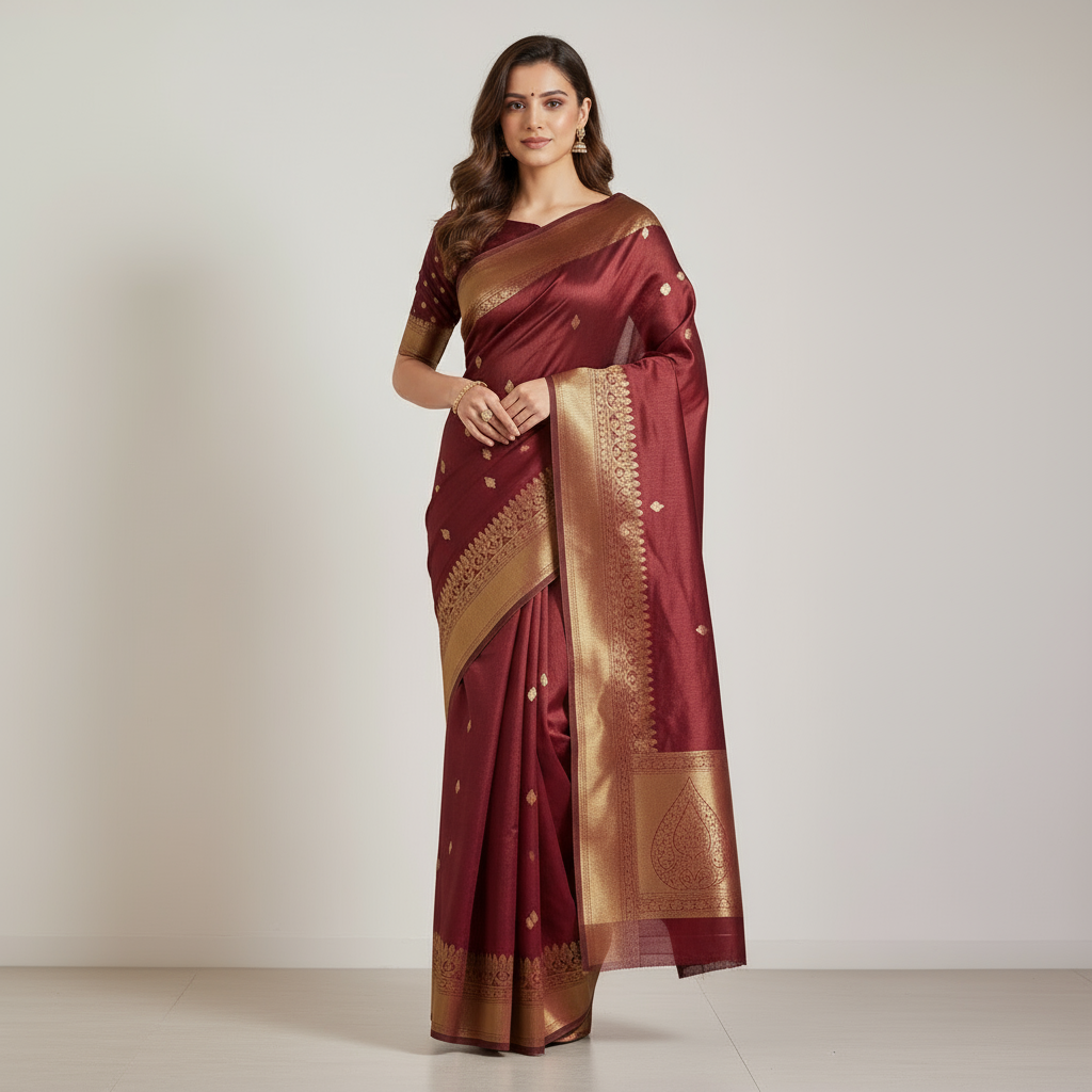 pure banarasi katan silk saree