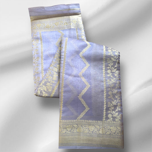 Lavender Chanderi cotton silk