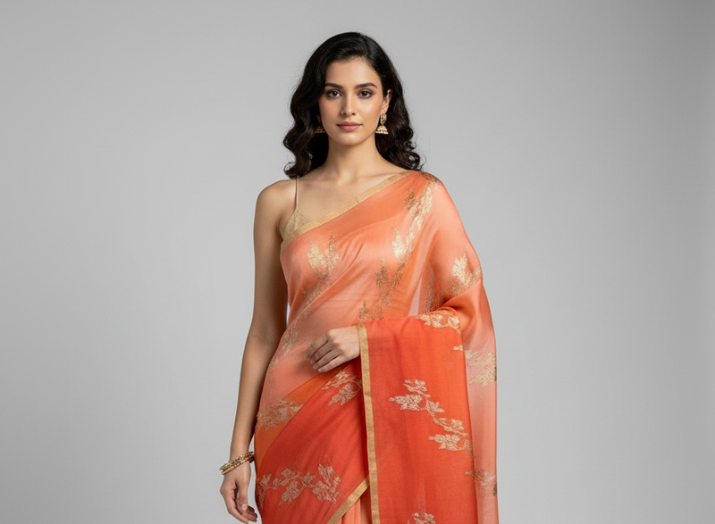 Rangkat pure organza saree
