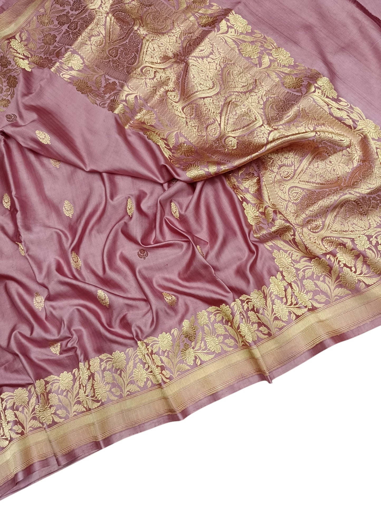 Pink Pure mashru silk saree