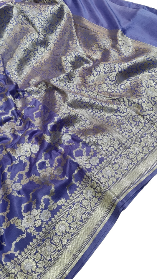 LAVENDER KATAN BY KATAN PURE SILK SAREE