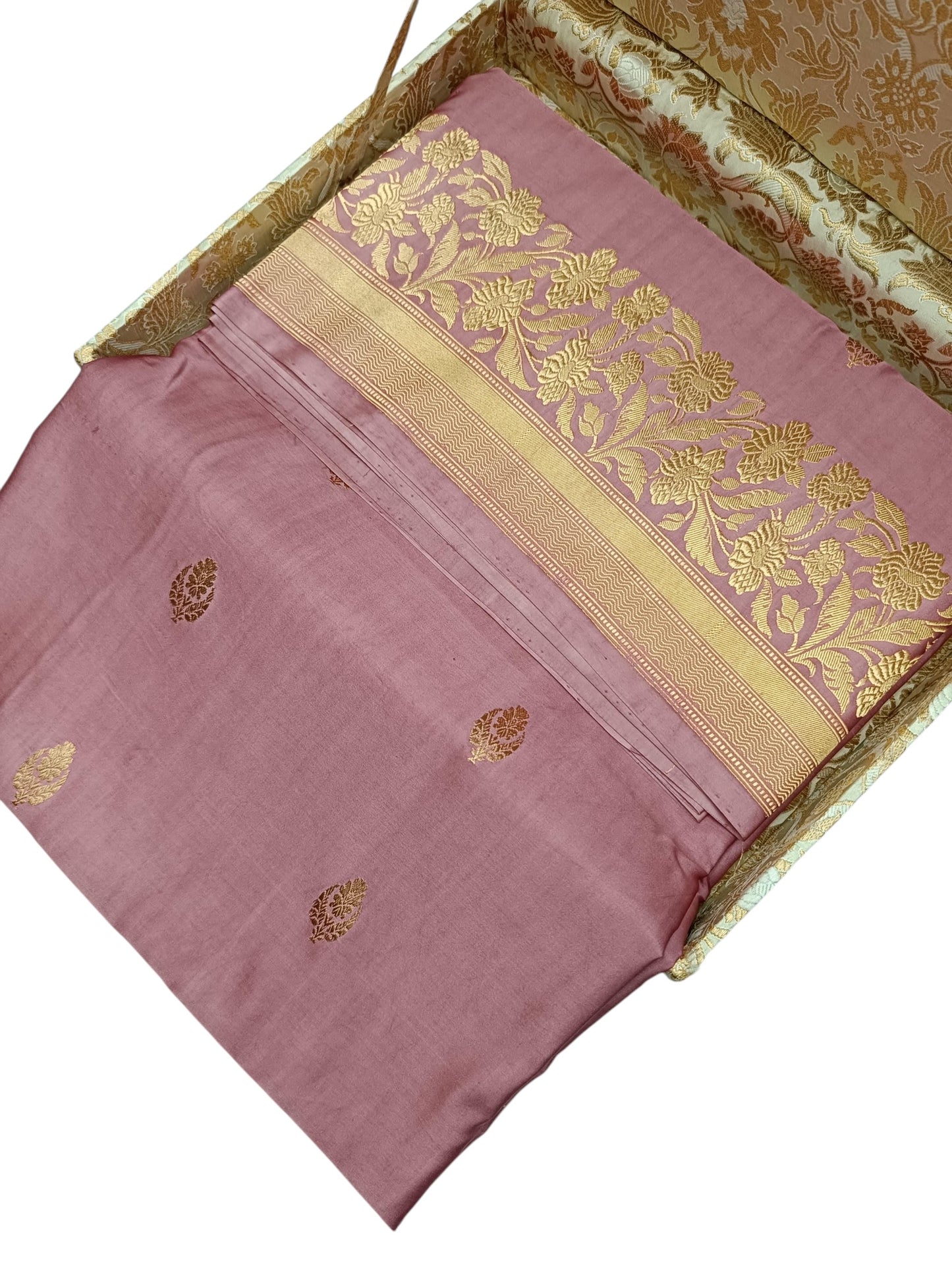 Pink Pure mashru silk saree