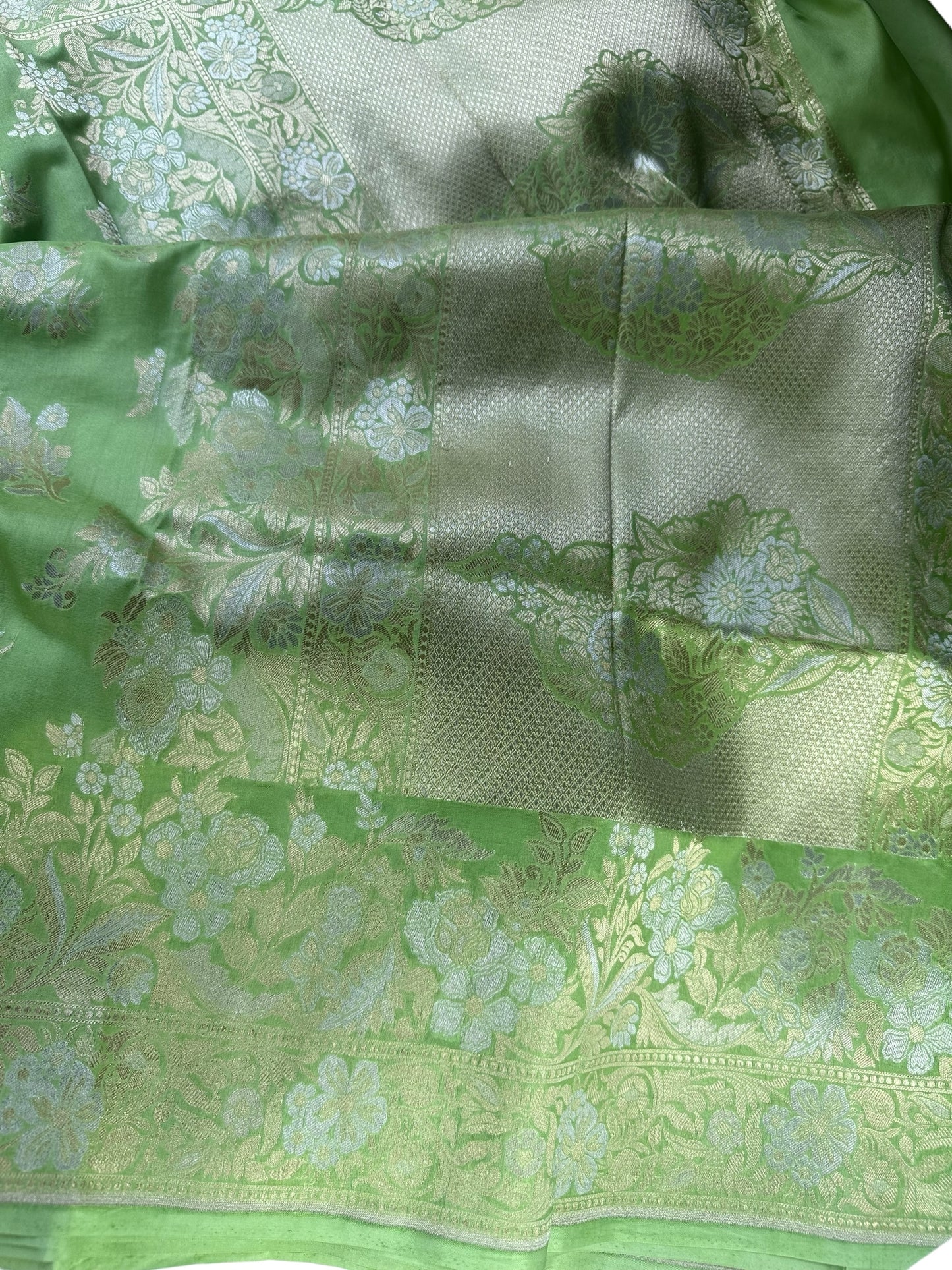 Pista green- Katan by Katan silk saree