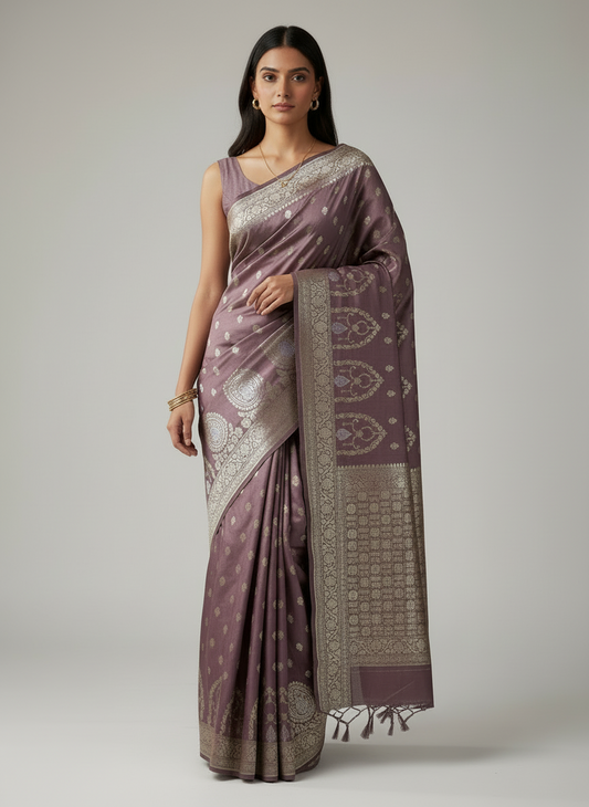 Pastel Katan by katan silk saree