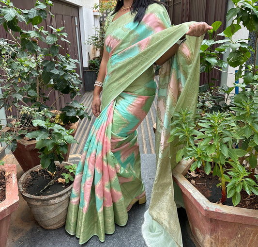 Rangkat pure chiniya silk saree