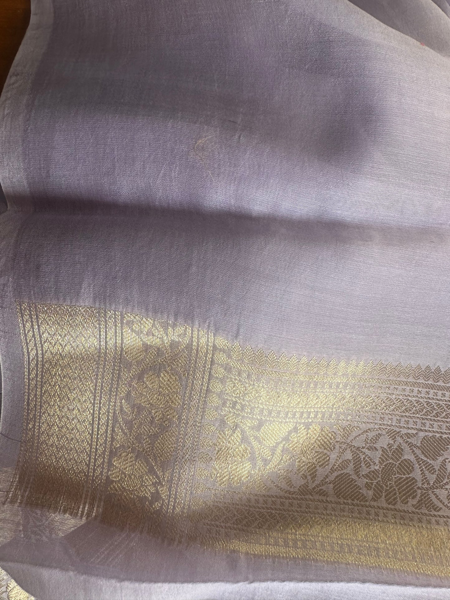 Lavender Chanderi cotton silk