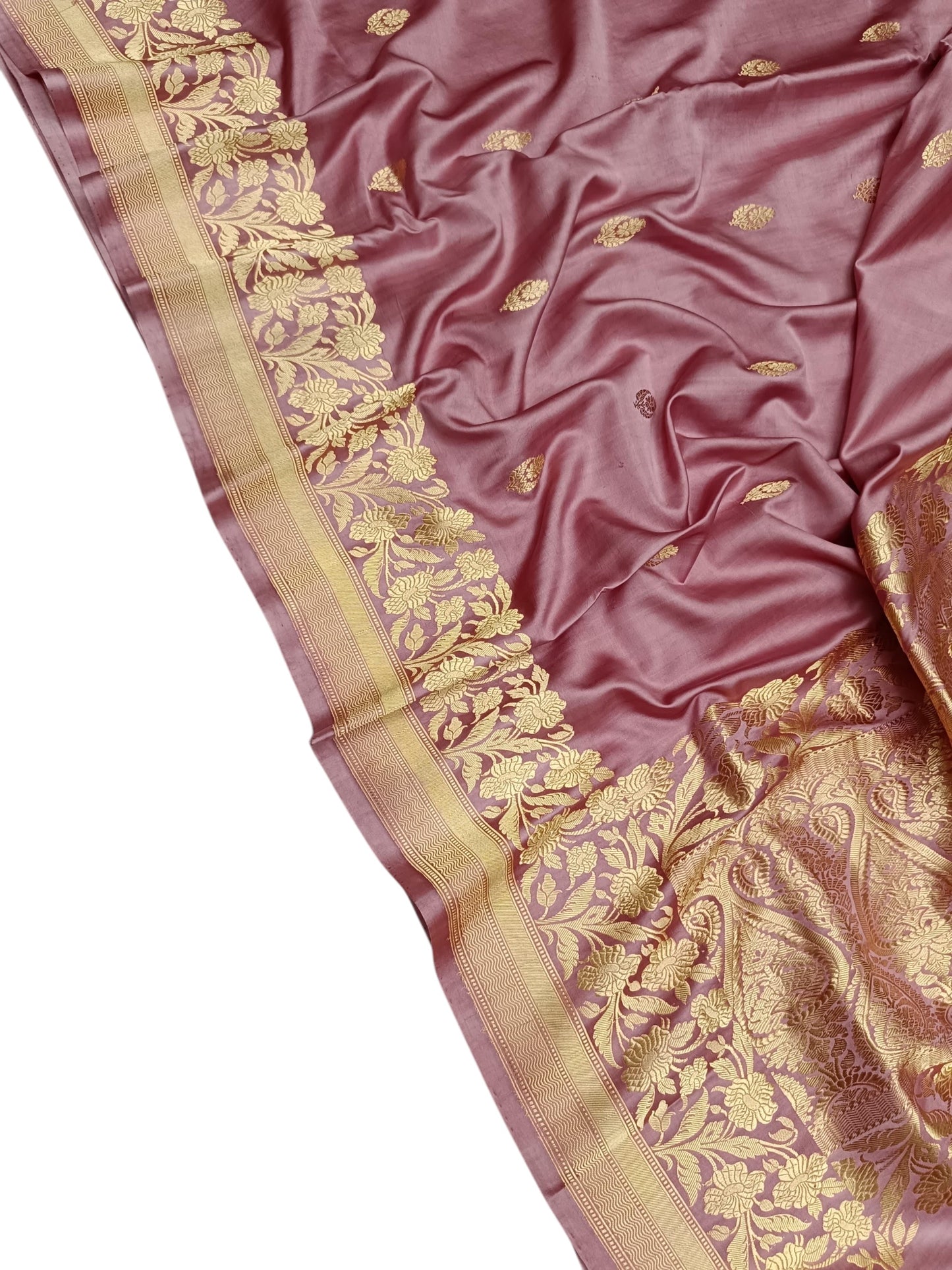 Pink Pure mashru silk saree