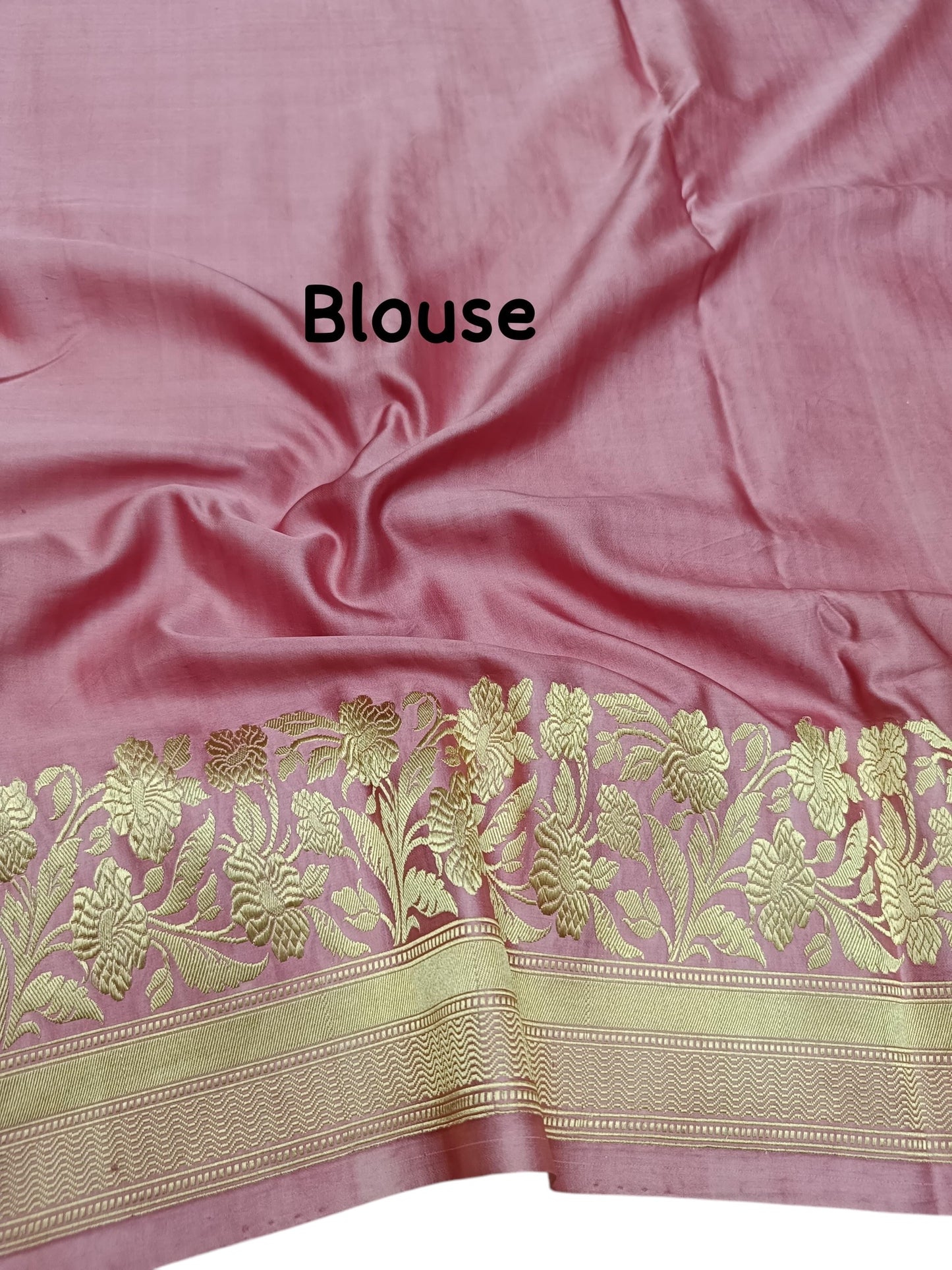 Pink Pure mashru silk saree