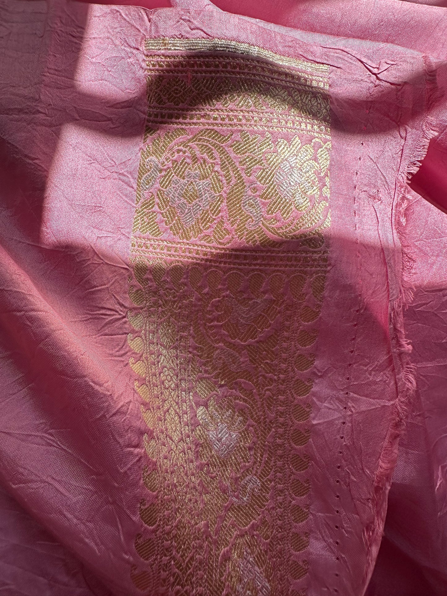 Pink Katan by Katan pure silk saree