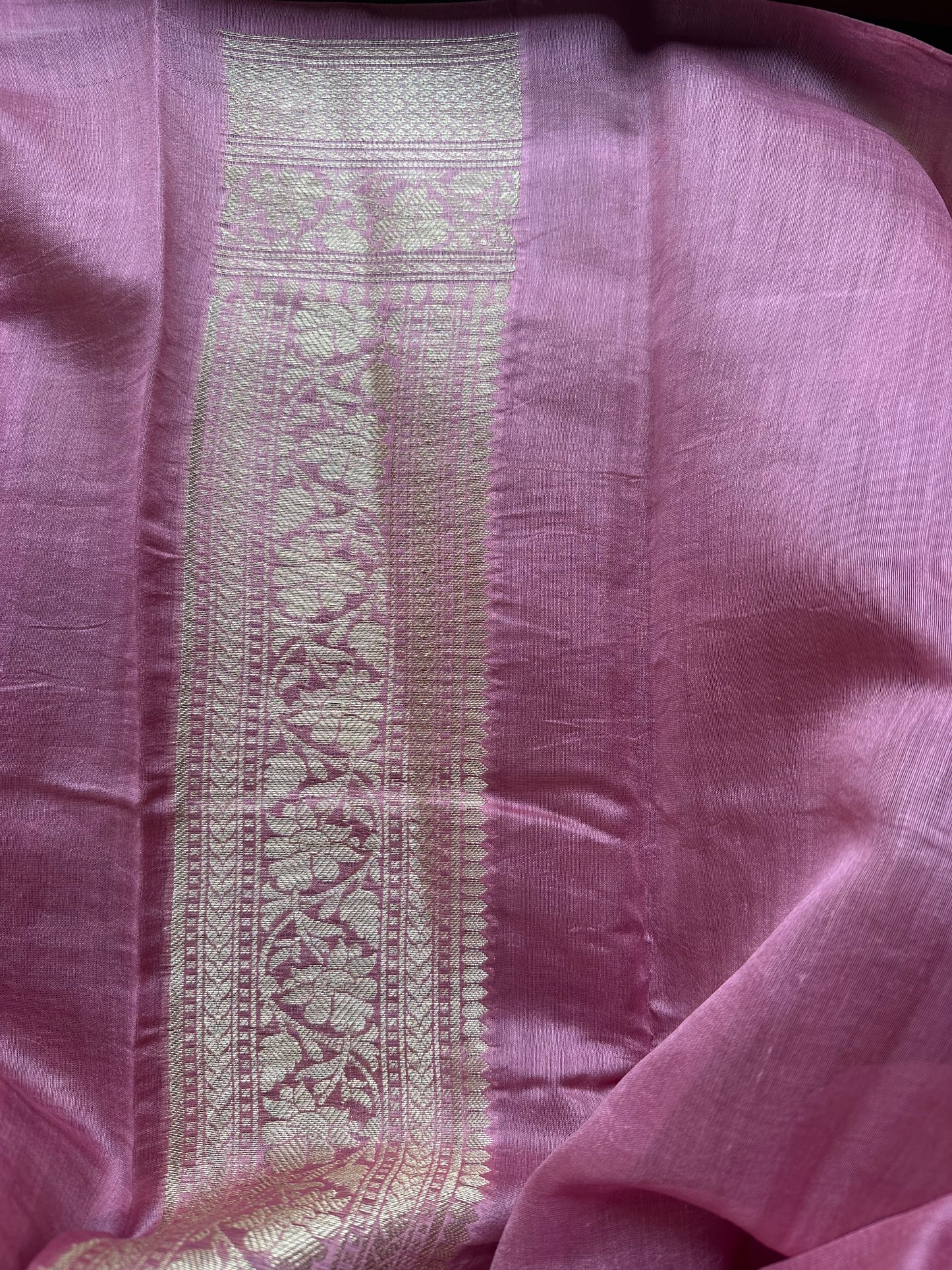 Pink Chanderi cotton silk