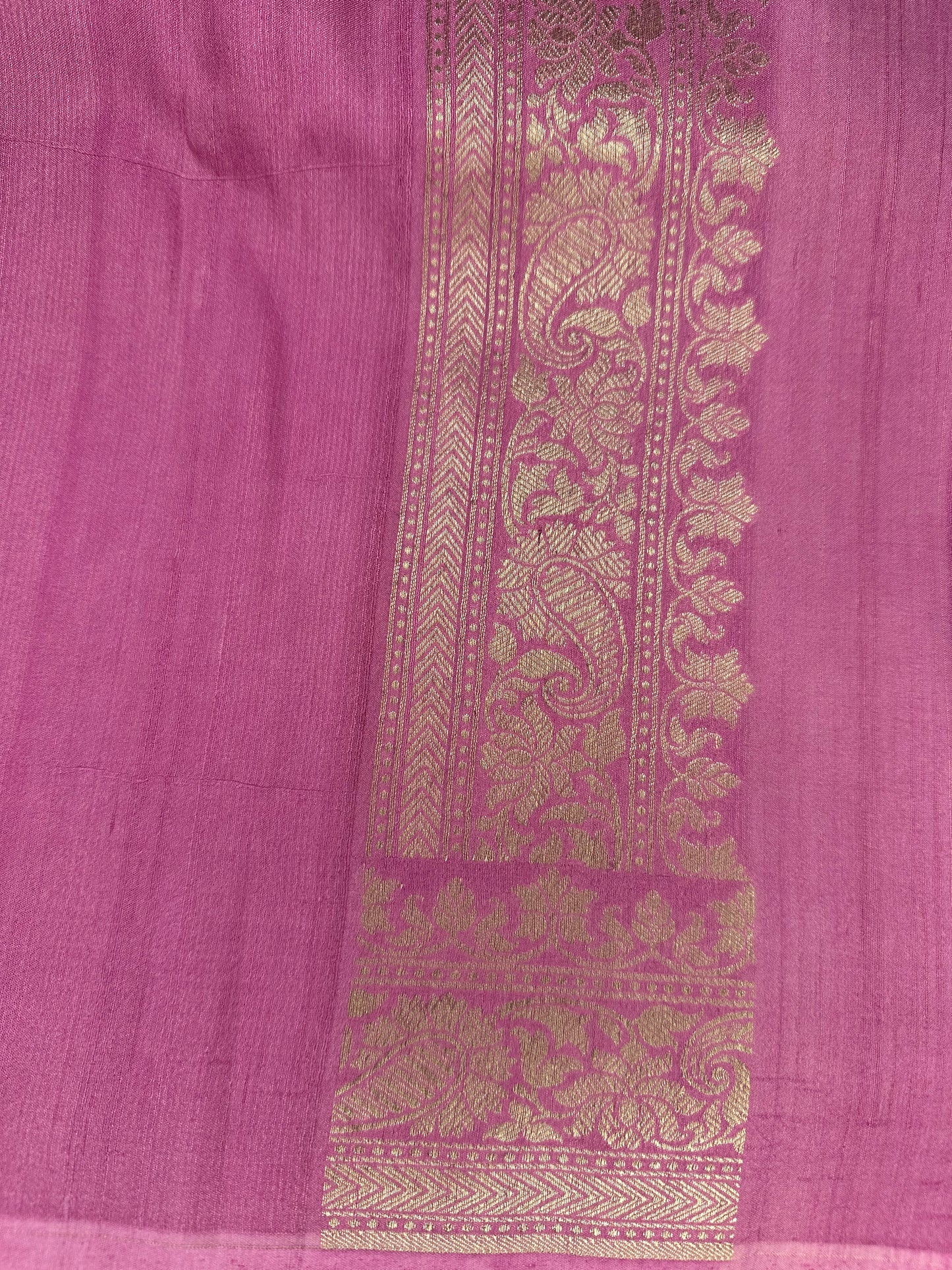 Pink pure tussar silk saree