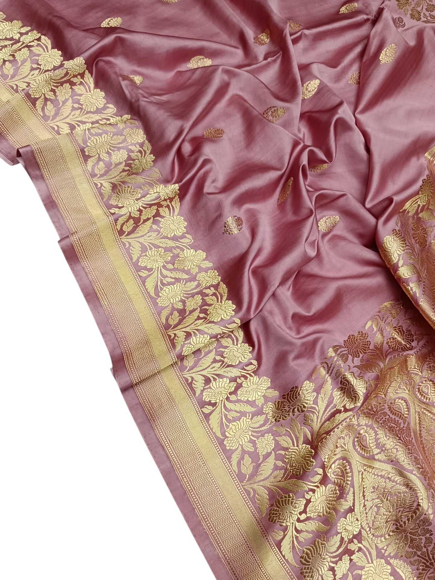 Pink Pure mashru silk saree