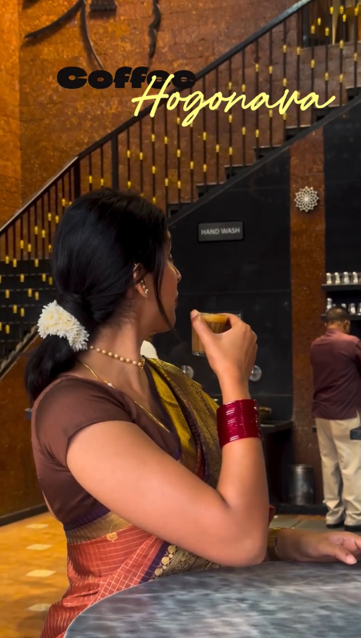 Rust orange semi silk saree