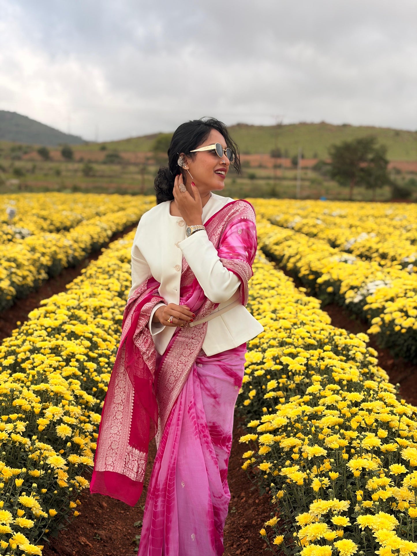 Pink Pop Saree