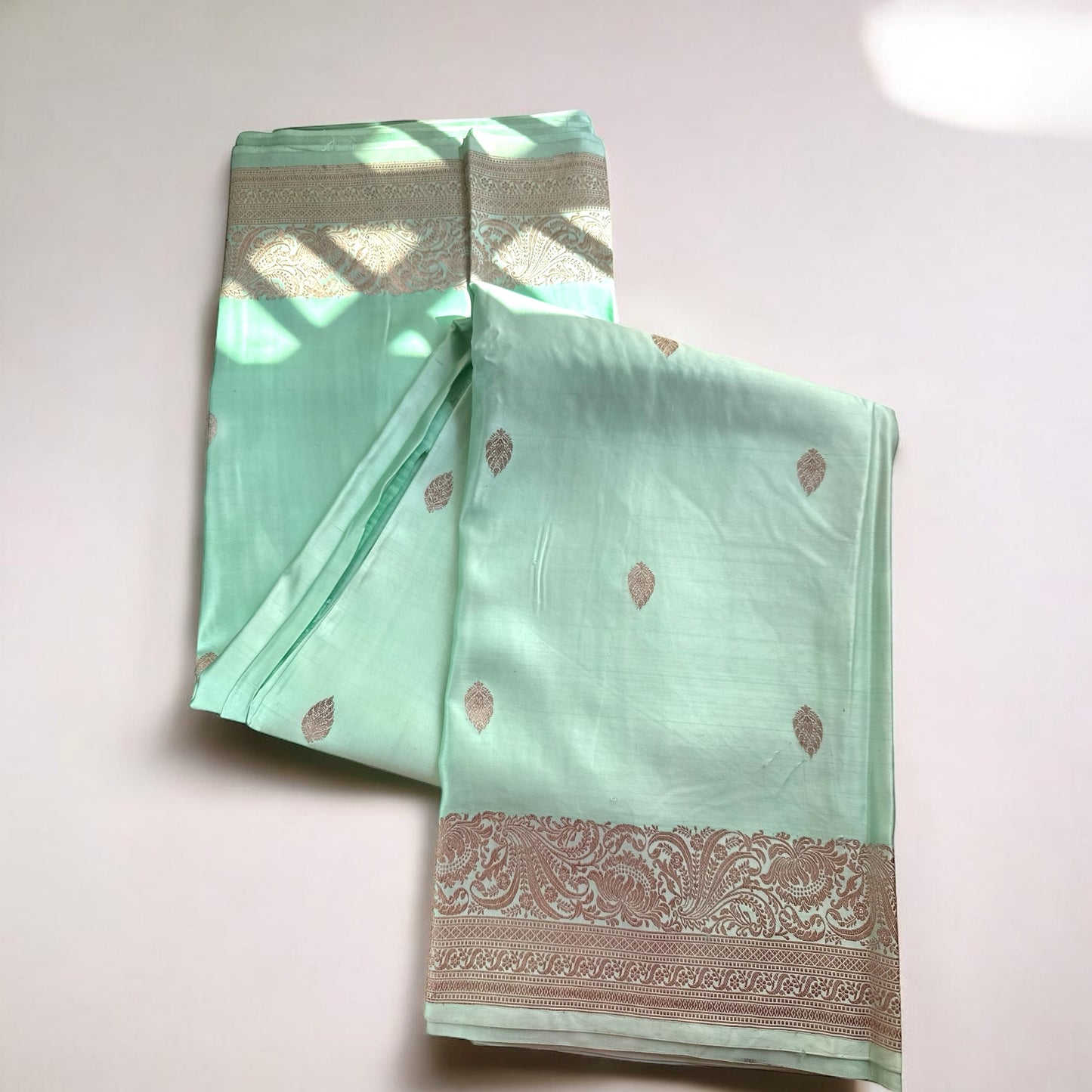 Light sean pure mashru silk saree