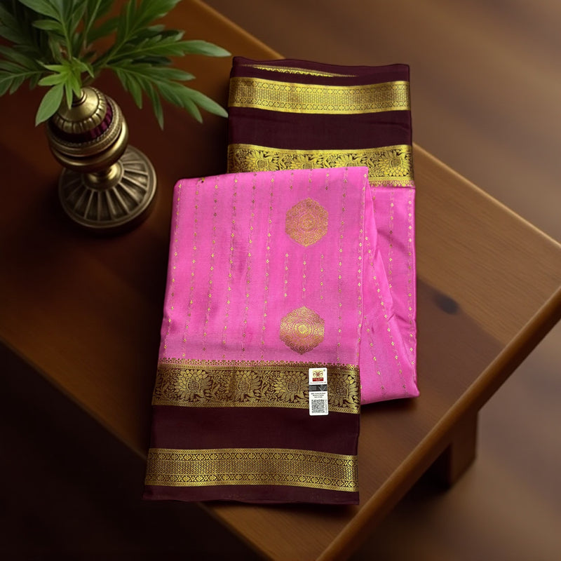 PURE CREPE RAIN DROPS  SAREE