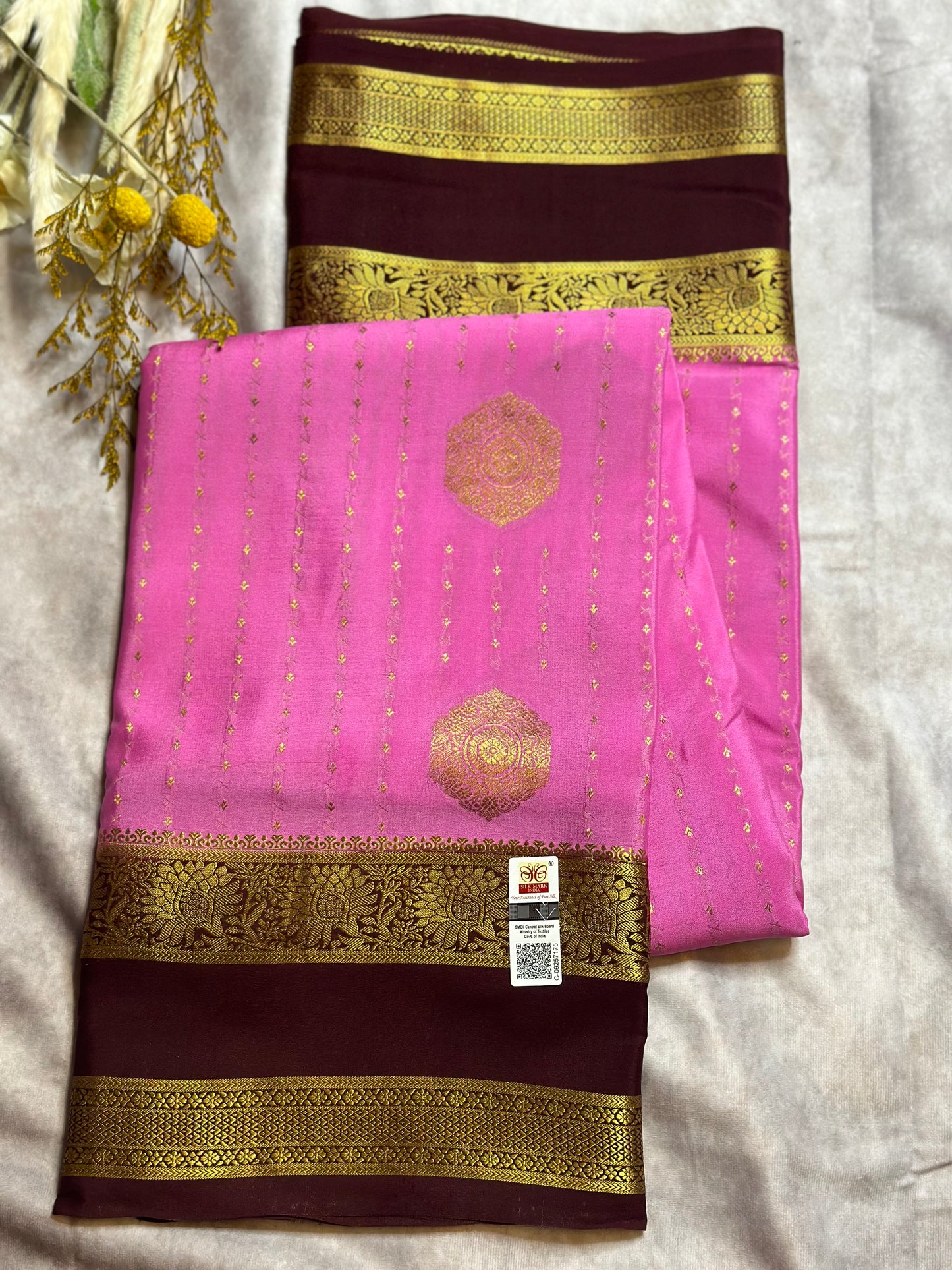 PURE CREPE RAIN DROPS  SAREE