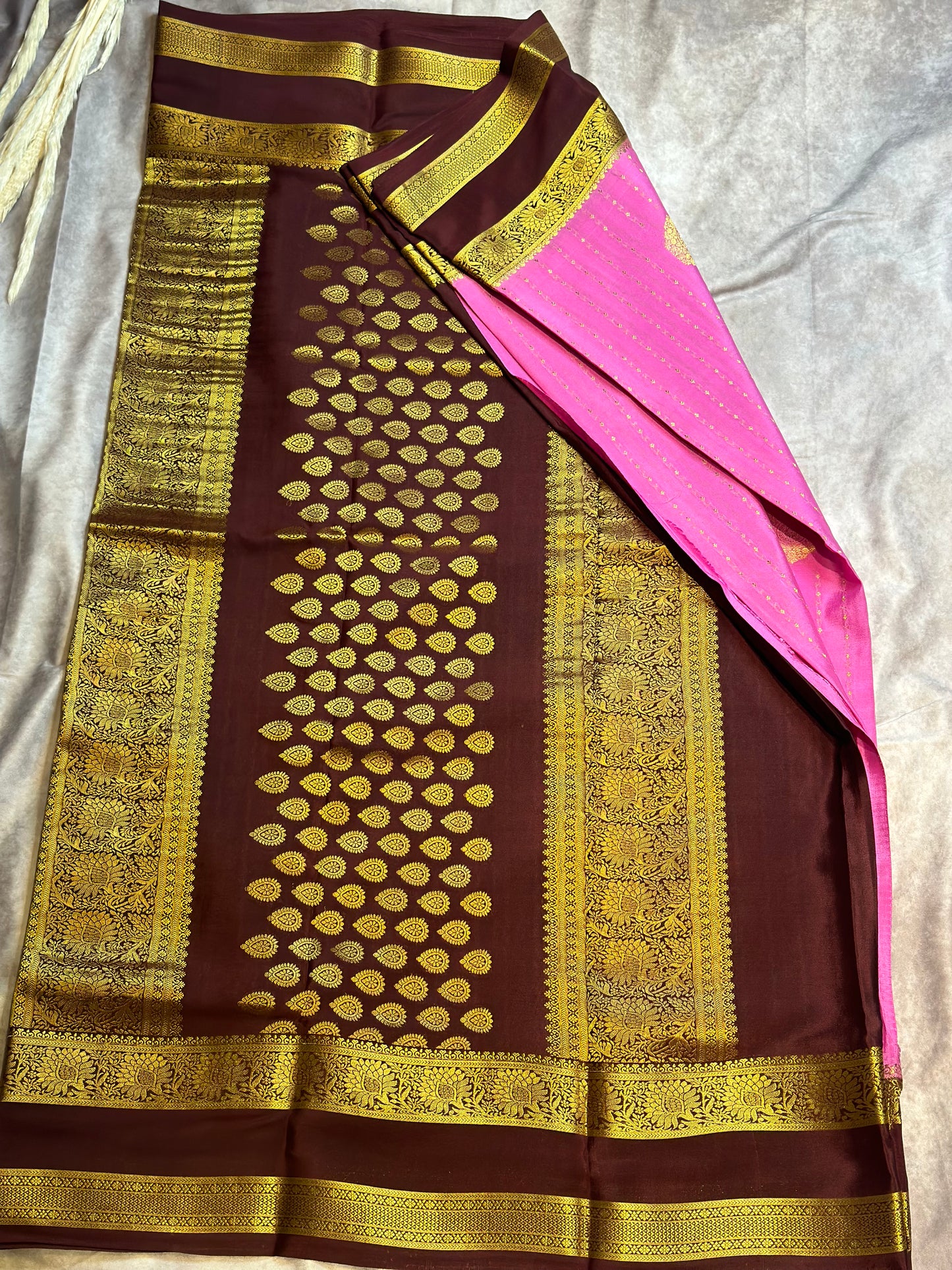 PURE CREPE RAIN DROPS  SAREE