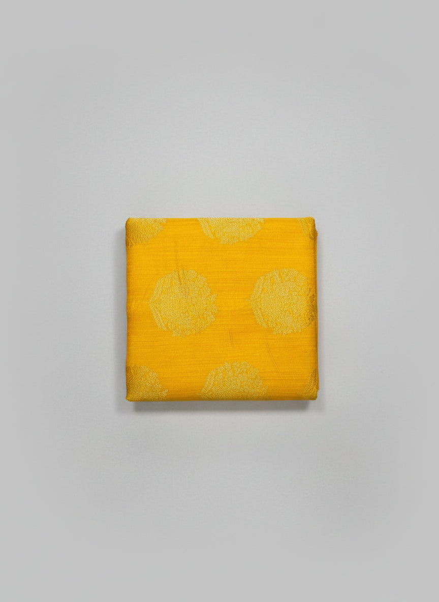 YELLOW PURE MATKA TUSSAR SAREE