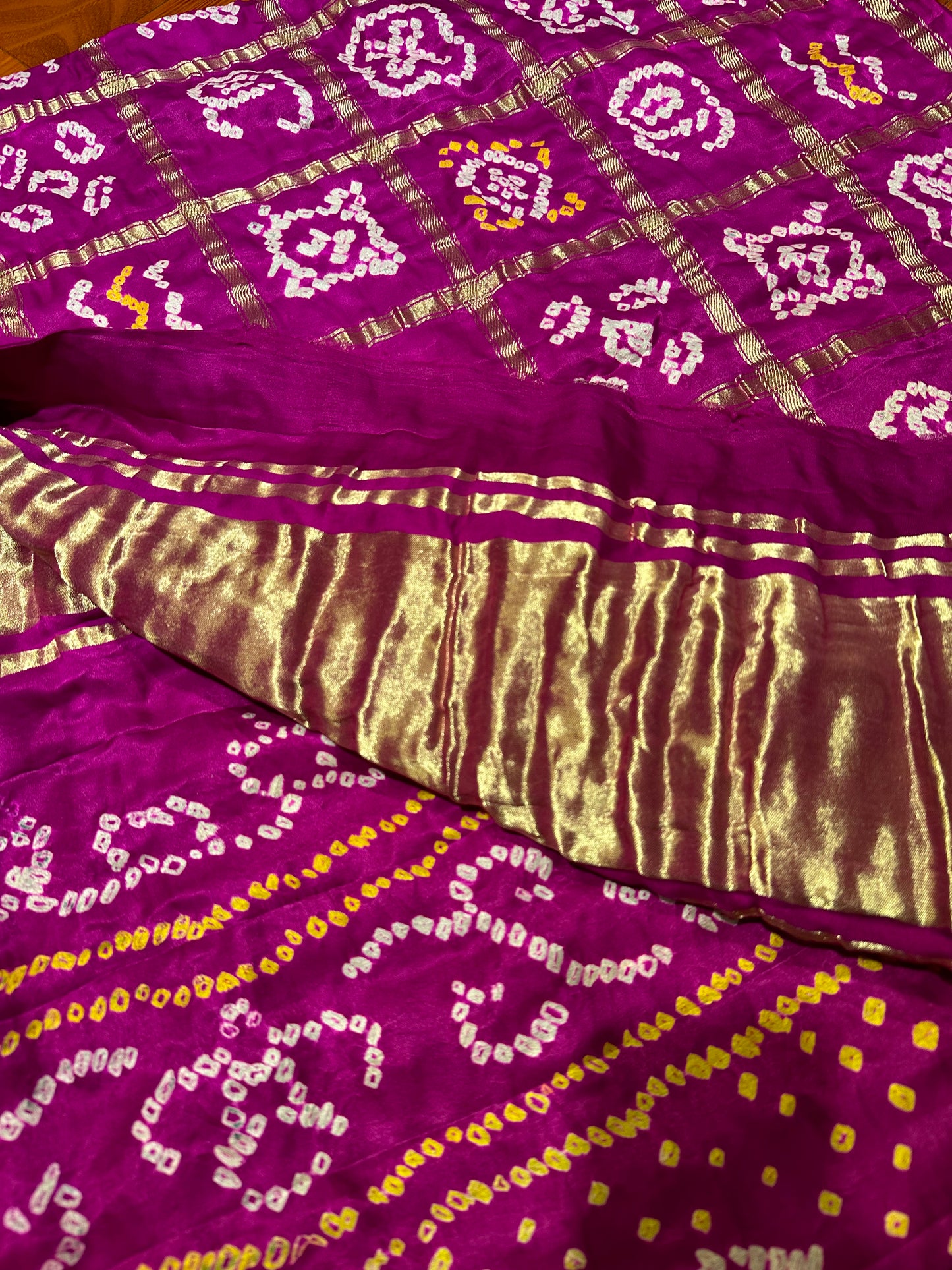 PURPLE PURE GAJJI GHARCHOLA SAREE