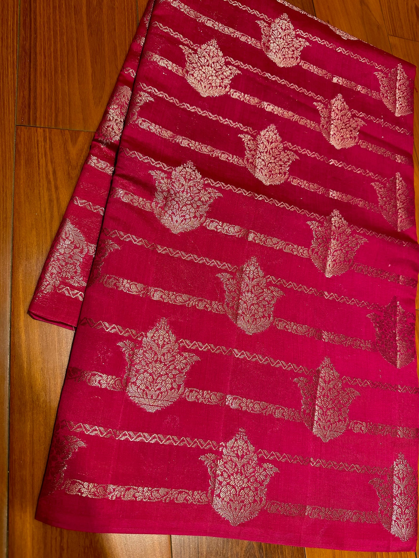 PINK PURE CHINIYA SILK SAREE